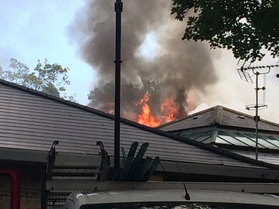 Fire at Highbury Leisure Centre (Becky Jones)