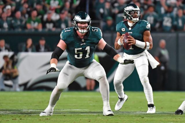 Cam Jurgens injury: Eagles right guard could miss several games due to foot  sprain - Bleeding Green Nation
