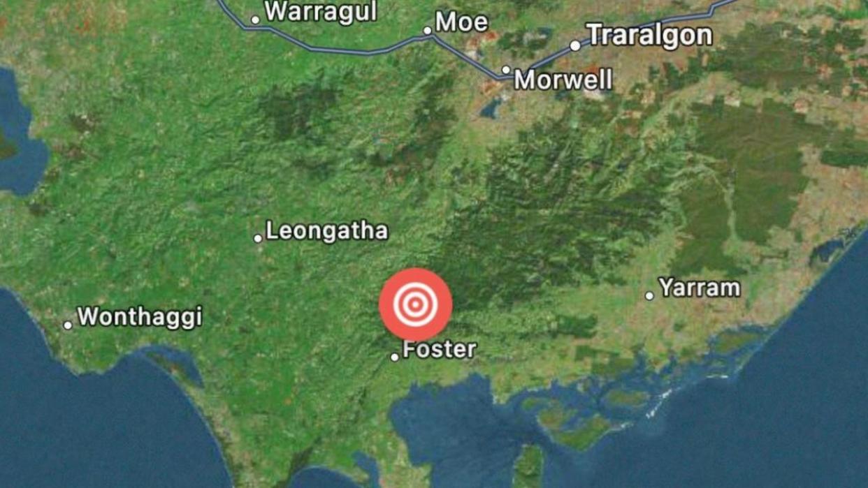 A small earthquake was felt in the regional town of Foster, Victoria. Picture: Seismology Research Centre