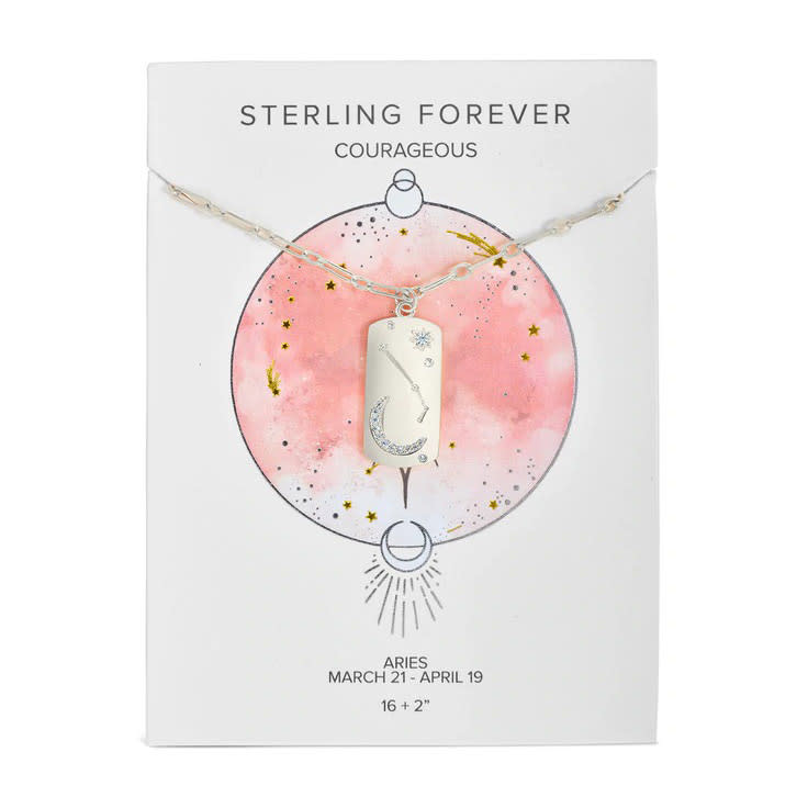 Sterling Forever Constellation Dog Tag Necklace