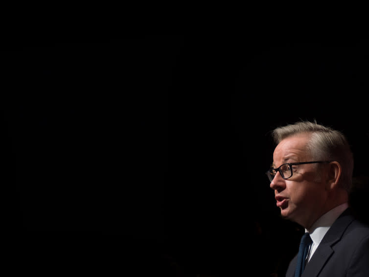 <span class="caption">Michael Gove may have had enough of experts … but what about everyone else?</span> <span class="attribution"><a class="link " href="https://www.shutterstock.com/image-photo/michael-gove-giving-speech-london-united-558196201?src=lAuzBQ3ctXdaFy6Cv7GGAQ-1-16" rel="nofollow noopener" target="_blank" data-ylk="slk:Shutterstock;elm:context_link;itc:0;sec:content-canvas">Shutterstock</a></span>