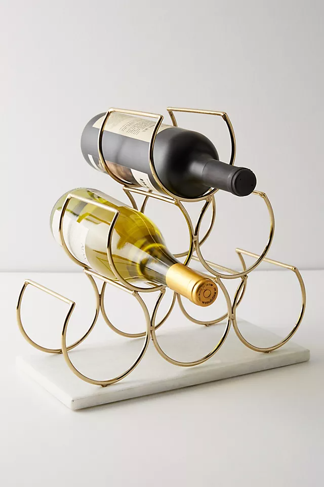 9) Marble Wine Rack