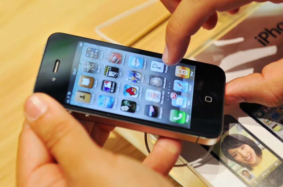 The iPhone 4 (Picture: Rex)
