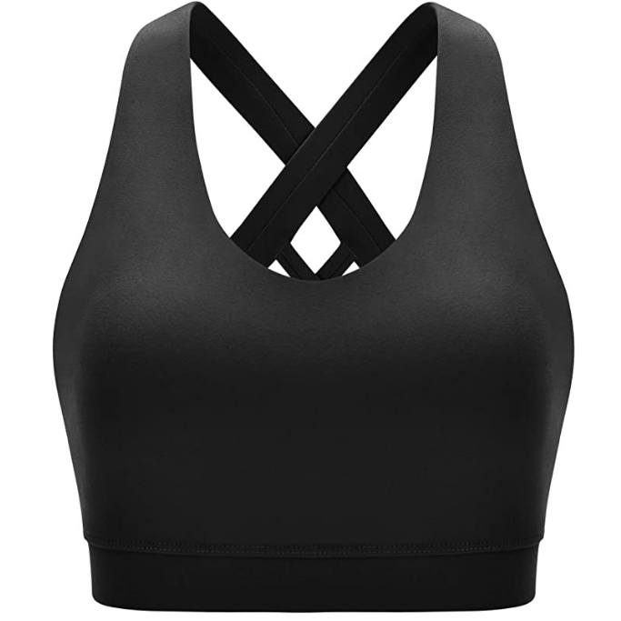 black sports bra 