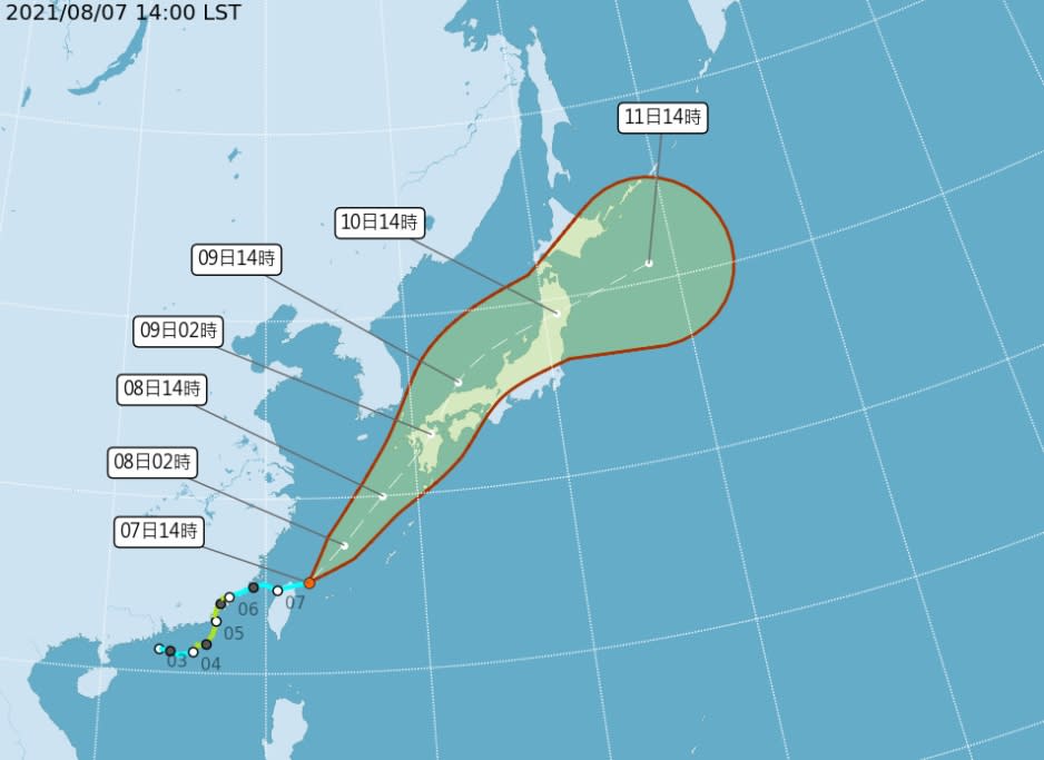 （取自氣象局網站）