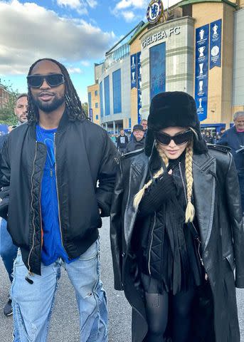 <p>Madonna/Instagram</p> Madonna and Akeem Morris in September 2024