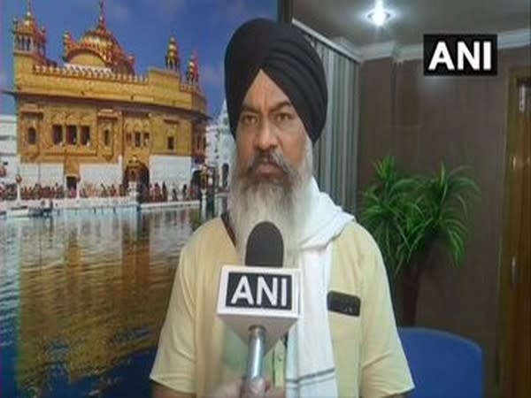 Shiromani Gurdwara Parbandhak Committee (SGPC) Vice-President Gurbaksh Singh Khalsa speaking to ANI on Saturday. Photo/ANI