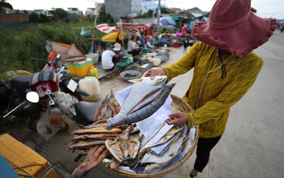 Fishing is vital to the Cambodian diet and economy - Henry Sinith/AP