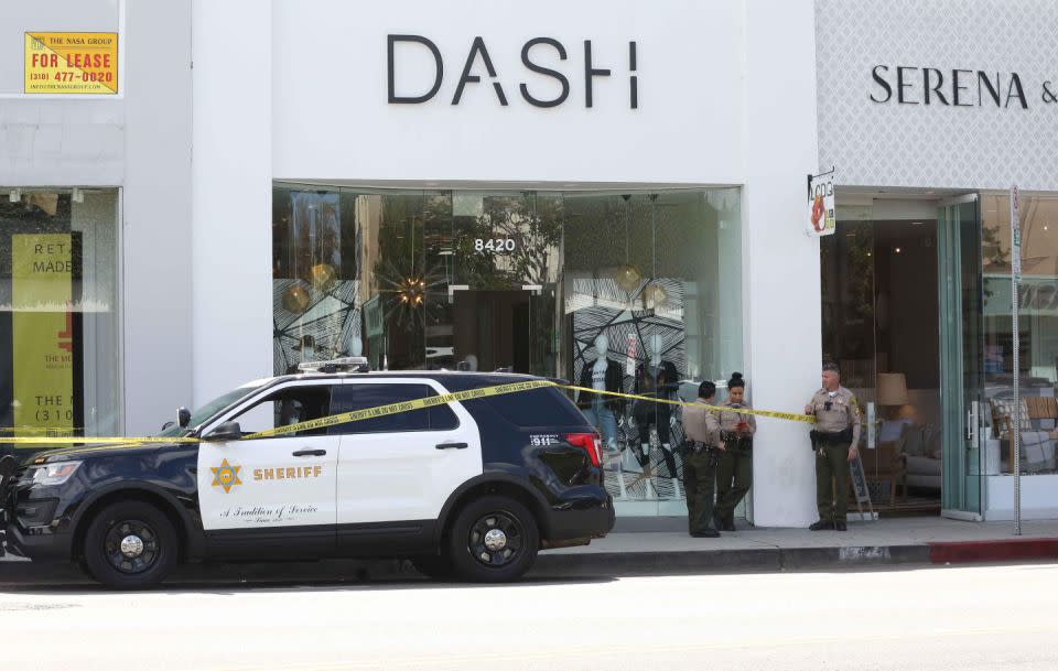 Police were called to the West Hollywood store. Source: Coleman-Rayner