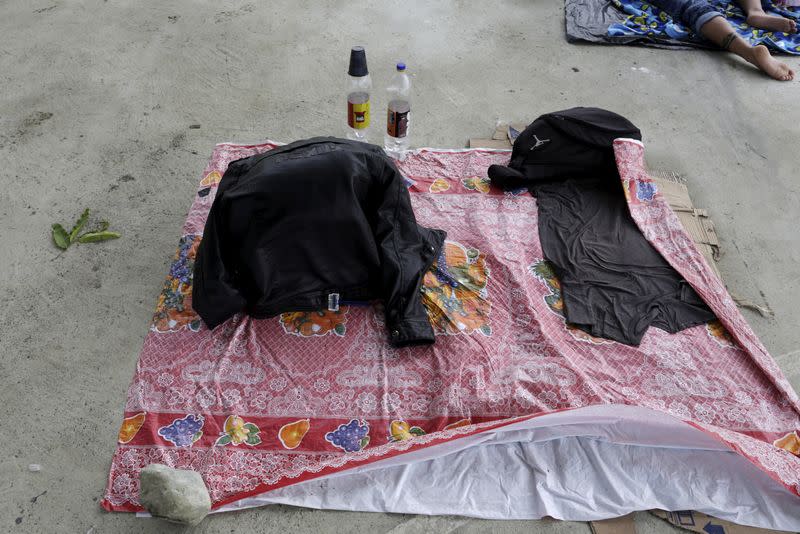 FILE PHOTO: A provisional bed is pictured inside a local gymnasium in Puerto Obaldia town in the Guana Yala Region