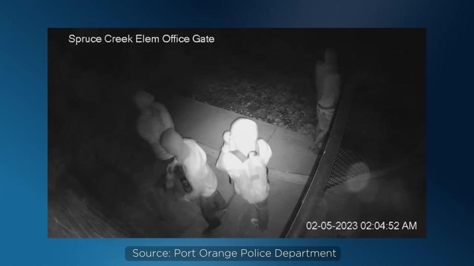 The Port Orange Police Department is asking for help identifying four people caught on camera vandalizing Spruce Creek Elementary School over the weekend.