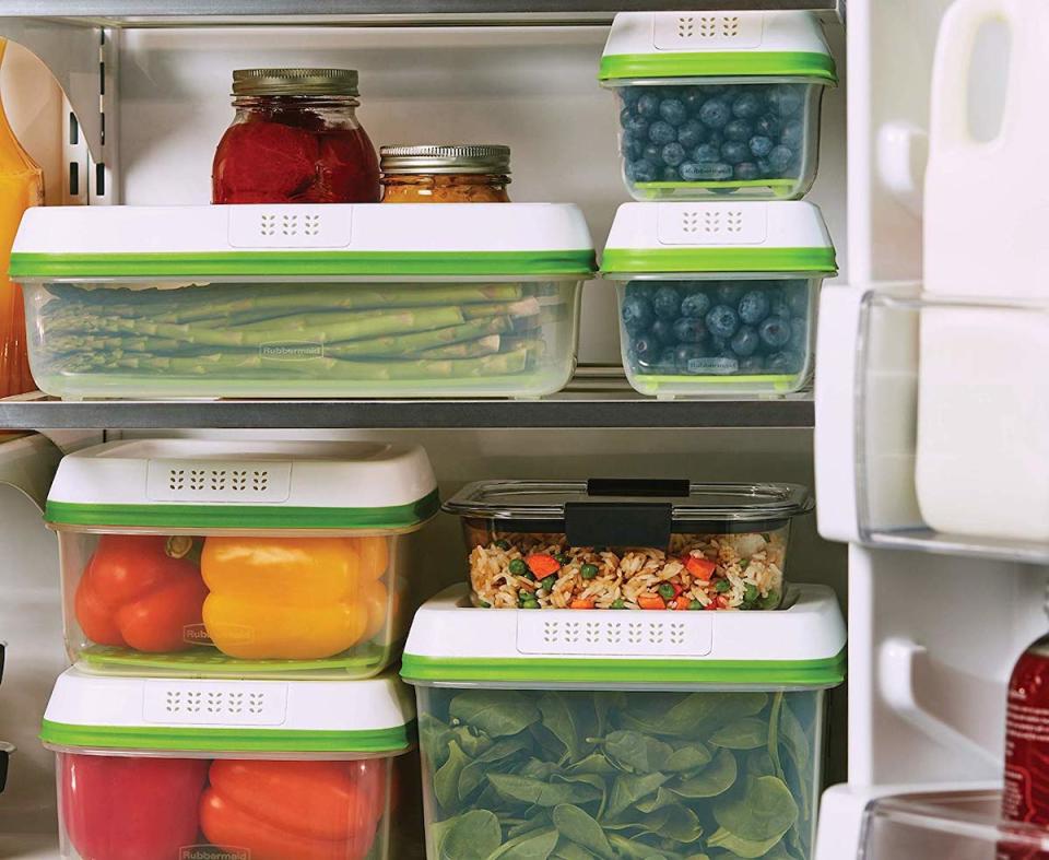 Rubbermaid FreshWorks Produce Saver Food Storage Container give your crisper drawer a break. (Photo: Amazon)