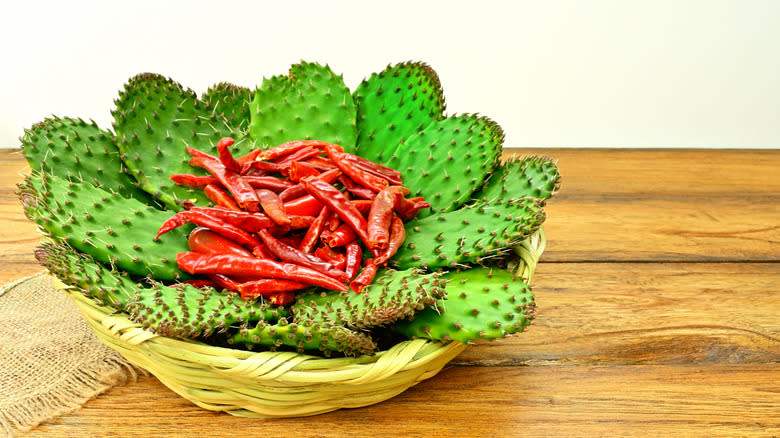 Cactus bowl chile de arbol