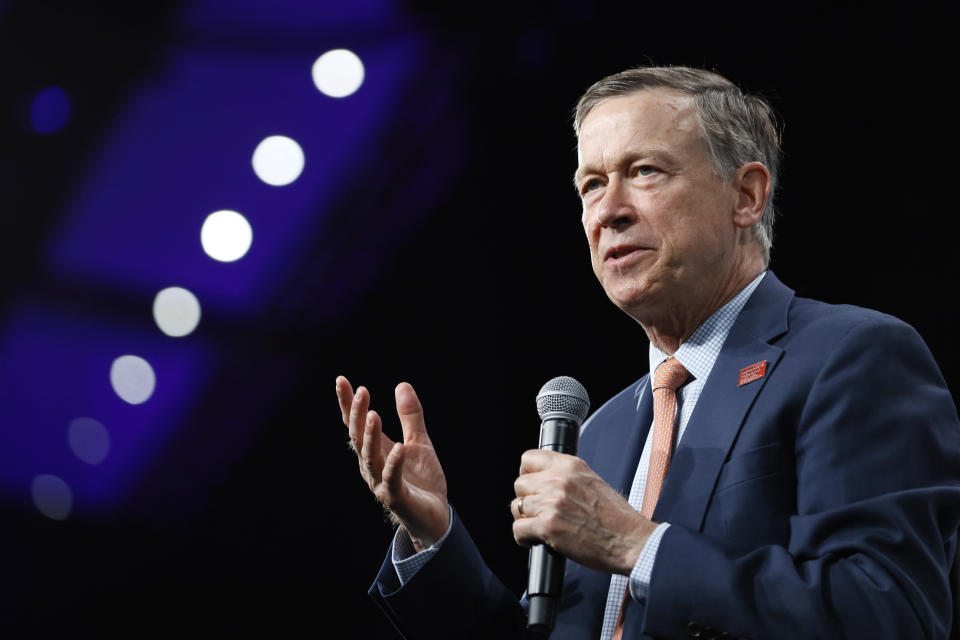 John Hickenlooper will face off against incumbent Republican Sen. Cory Gardner this November in what's expected to be a hotly contested battle.  (Photo: Charlie Neibergall/Associated Press)