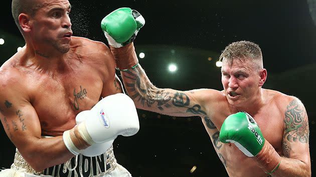 Mundine and Green battle it out. Image: Getty