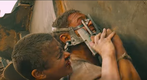 Charlize Theron and Tom Hardy in <em>Mad Max: Fury Road</em>.