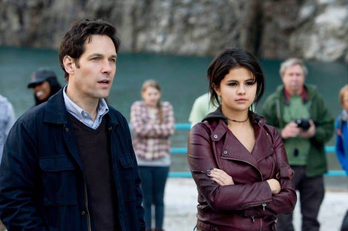 Paul Rudd and Selena Gomez in "The Fundamentals of Caring"