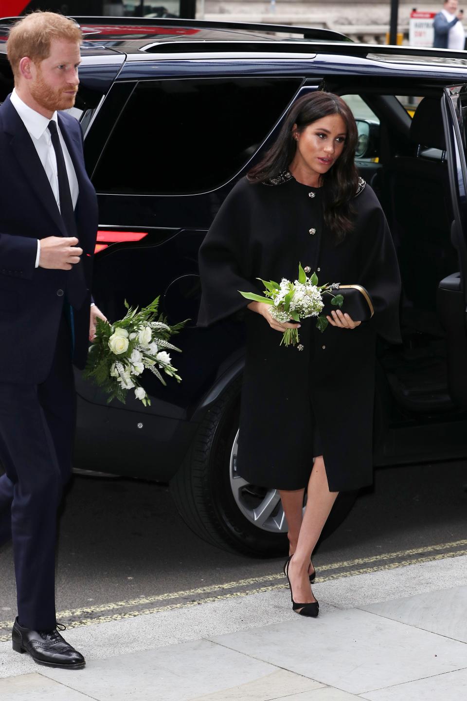 <h1 class="title">Duke And Duchess Of Sussex Visit New Zealand House</h1><cite class="credit">IAN VOGLER/AFP/Getty Images</cite>