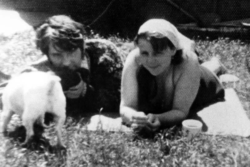 Kalinda and Brian Chapman relax in the garden of Stationdale Avenue, Dormanstown in 1976.