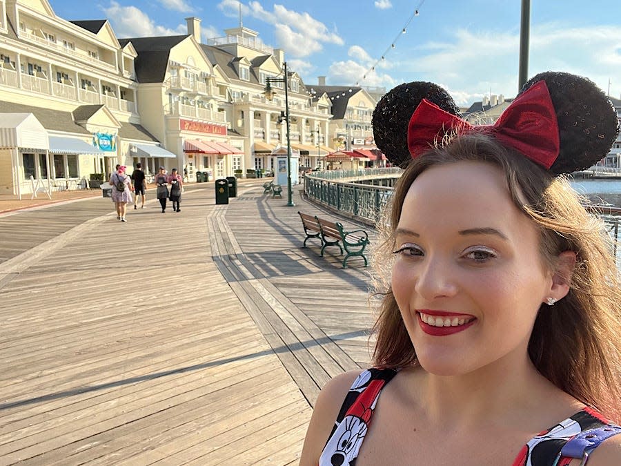 Author taking a selfie on the boardwalk.