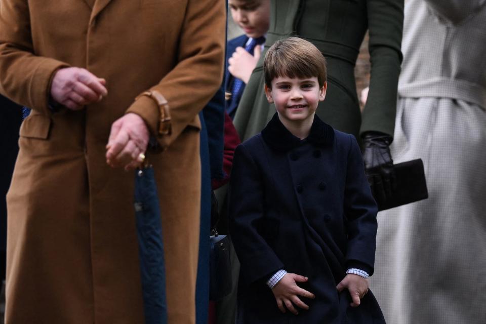 Prince Louis on Christmas Day in 2022