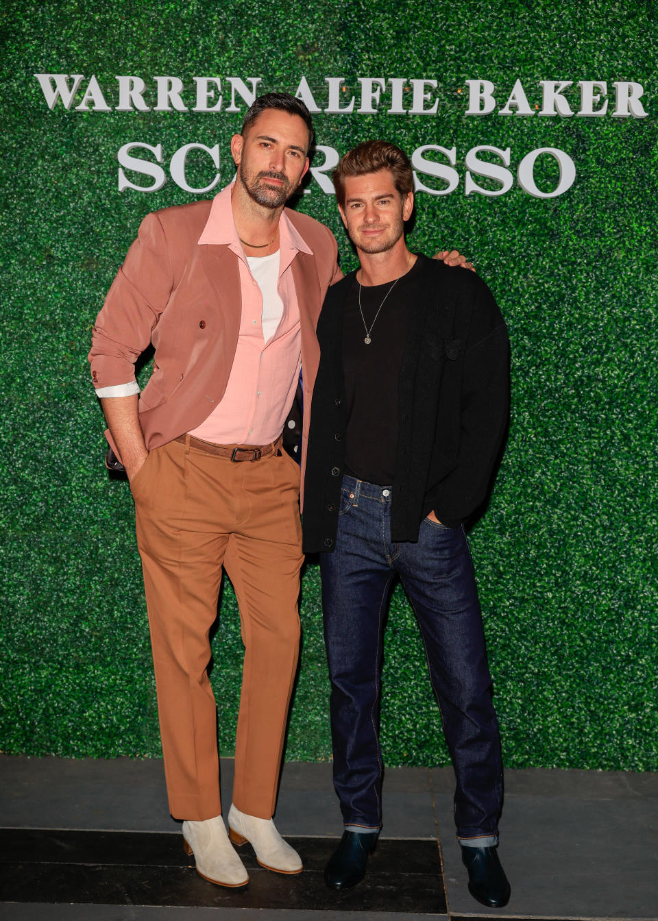 Warren Alfie Baker - Stylist - Andrew Garfield - Client - Scarosso Shoe Collaboration Event