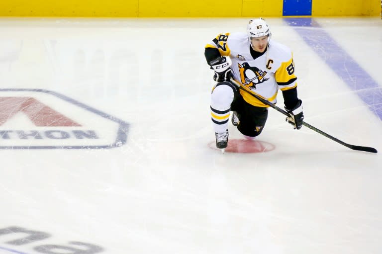 Sidney Crosby of the Pittsburgh Penguins leads the NHL with 44 goals this season, only the second time in his career he set the pace