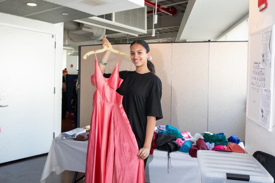 Alyssa, 14, was hoping she’d find a pink gown for her eighth-grade prom. OLGA GINZBURG FOR THE NEW YORK POST