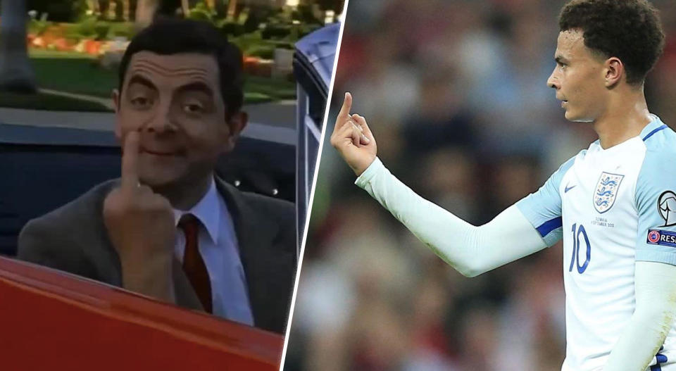 Dele Alli and Mr Bean