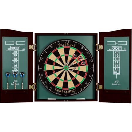 EastPoint Sports Dartboard and Cabinet Set. (Photo: Walmart.com)