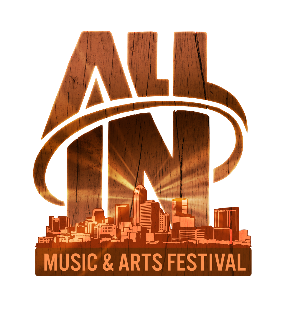 Logo art for the All IN Music & Arts Festival, a new two-day event scheduled for Labor Day weekend at the Indiana State Fairgrounds.