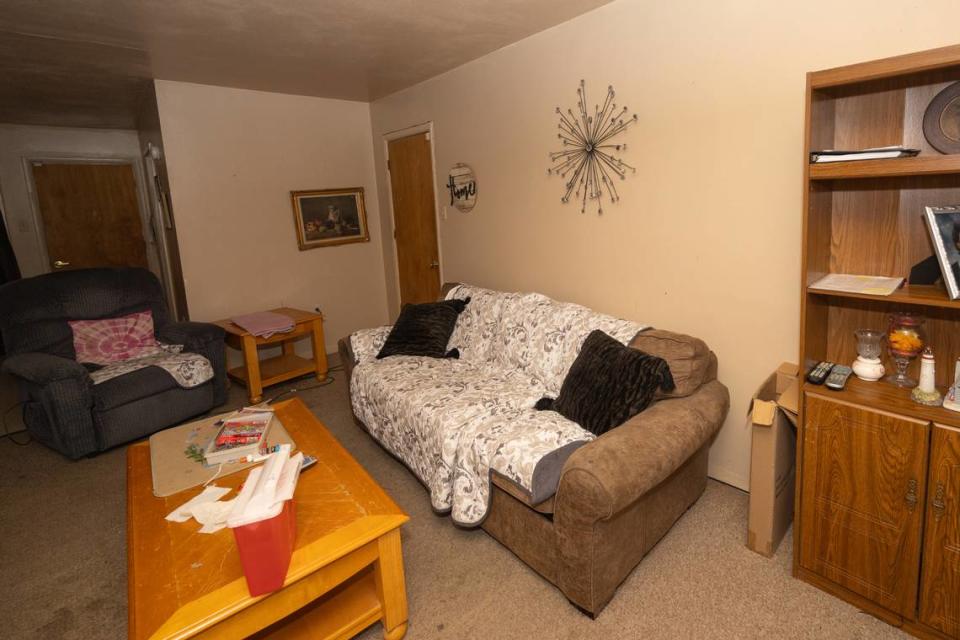 Some homes in the former residential area of St. Clair Associated Vocational Services (SAVE) still contain furniture and decor from when they housed adults with developmental disabilities.