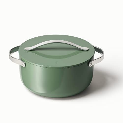 12) Caraway Nonstick Ceramic Dutch Oven Pot with Lid