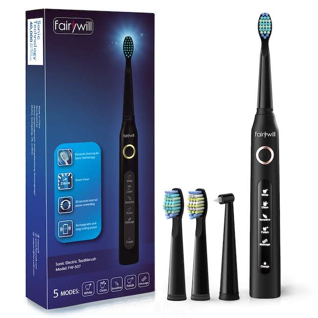 Electric Toothbrush Powerful Sonic Cleaning (Photo: Amazon)