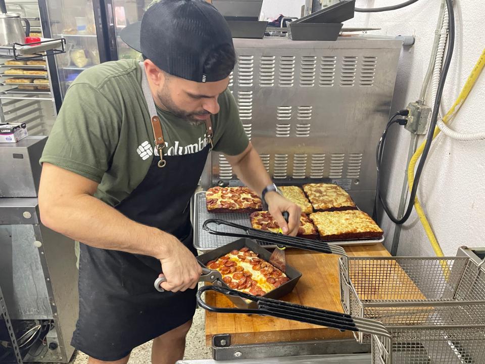 Square Pie, which features Detroit-style pizza, is open limited hours alongside Burger 101 in Vero Beach.