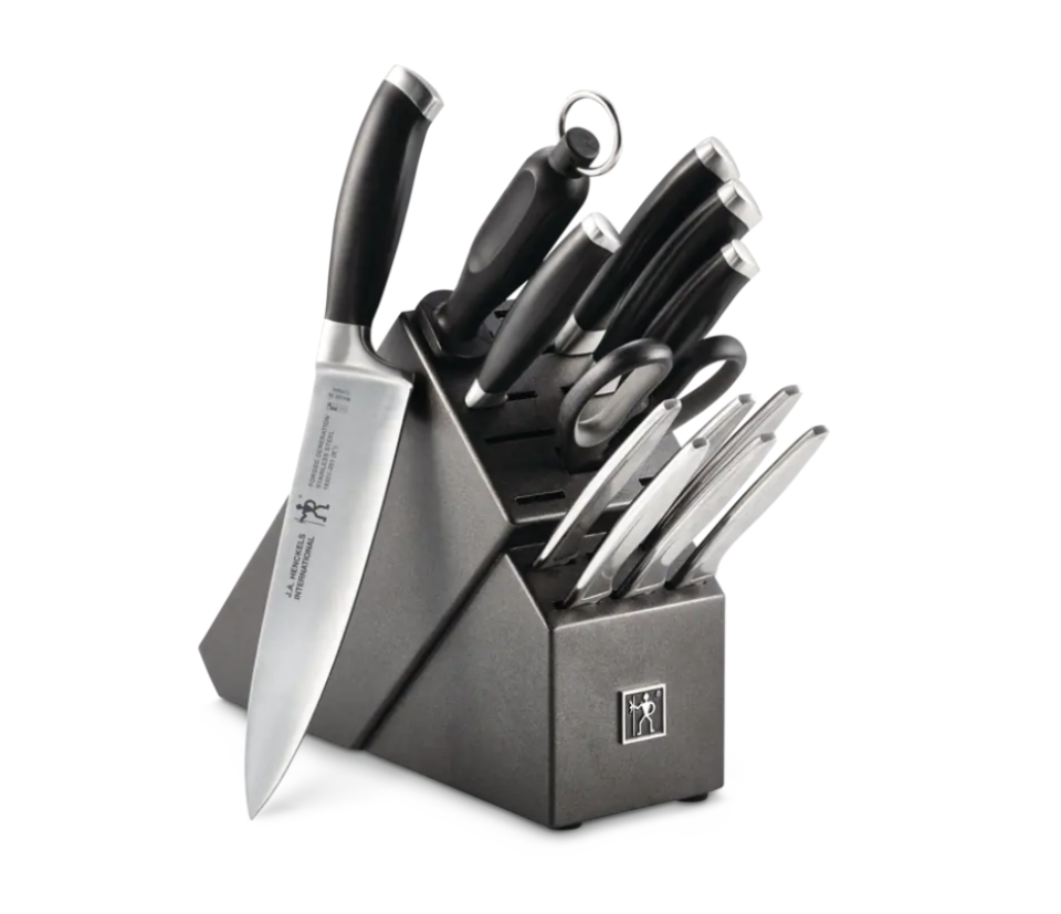 Henckels Stainless Steel Forged Generation Knife Block Set (Photo via Canadian Tire)