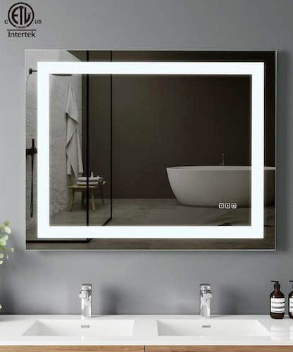 Kinwell LED Light Vanity Mirror, Bathroom Mirrors
