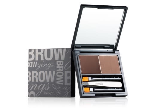 <p>Benefit is a brow authority (the brand has a brow mapping app and free-standing brow bars), and this kit has everything you need for an impeccable look at home: powder, gel, two brushes, and a mini tweezers. <a href="https://www.benefitcosmetics.com/product/view/brow-zings?ext_id=psad_Ggl_US_brow_zings" rel="nofollow noopener" target="_blank" data-ylk="slk:Benefit Brow Zings;elm:context_link;itc:0;sec:content-canvas" class="link ">Benefit Brow Zings </a>($32)</p>