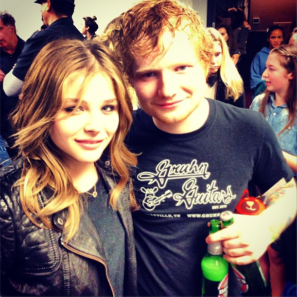 Chloe Moretz and Ed Sheeran