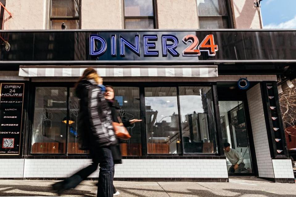 “After so many 24-hour diners closed during COVID, we are bringing back a New York City institution,” Morfogen said proudly of his all-hours eatery. diner24nyc/Instagram