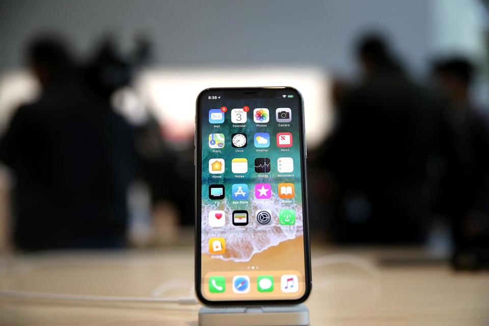 Apple bug: The new iPhone X (file photo): Getty Images