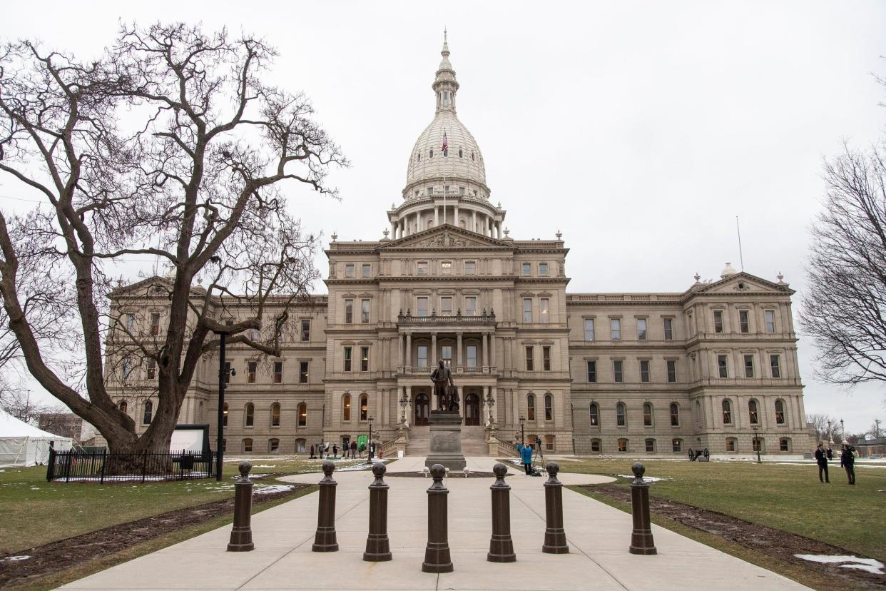 Michigan State Capitol building in Lansing, Wednesday, Jan. 29, 2020.