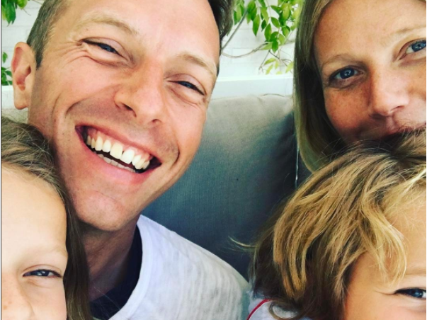 Gwyneth Paltrow with her ex-Chris Martin and their kids. Source: Instagram