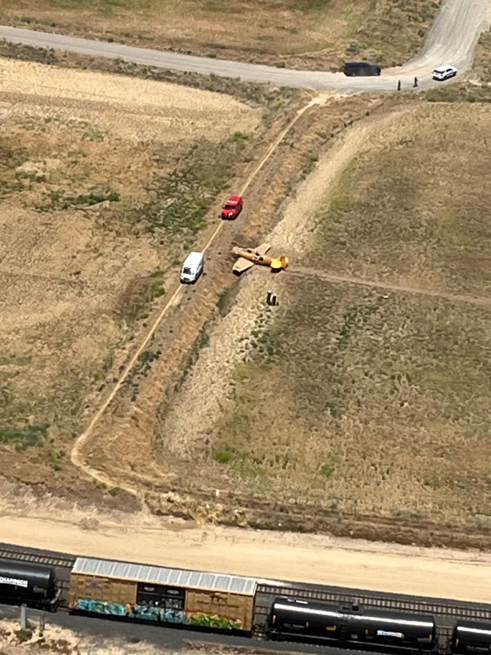 Two occupants suffered minor injuries when a small plane crashed east of the Modesto Airport on Sunday, June 2, 2024, according to the Stanislaus County Sheriff’s Office.