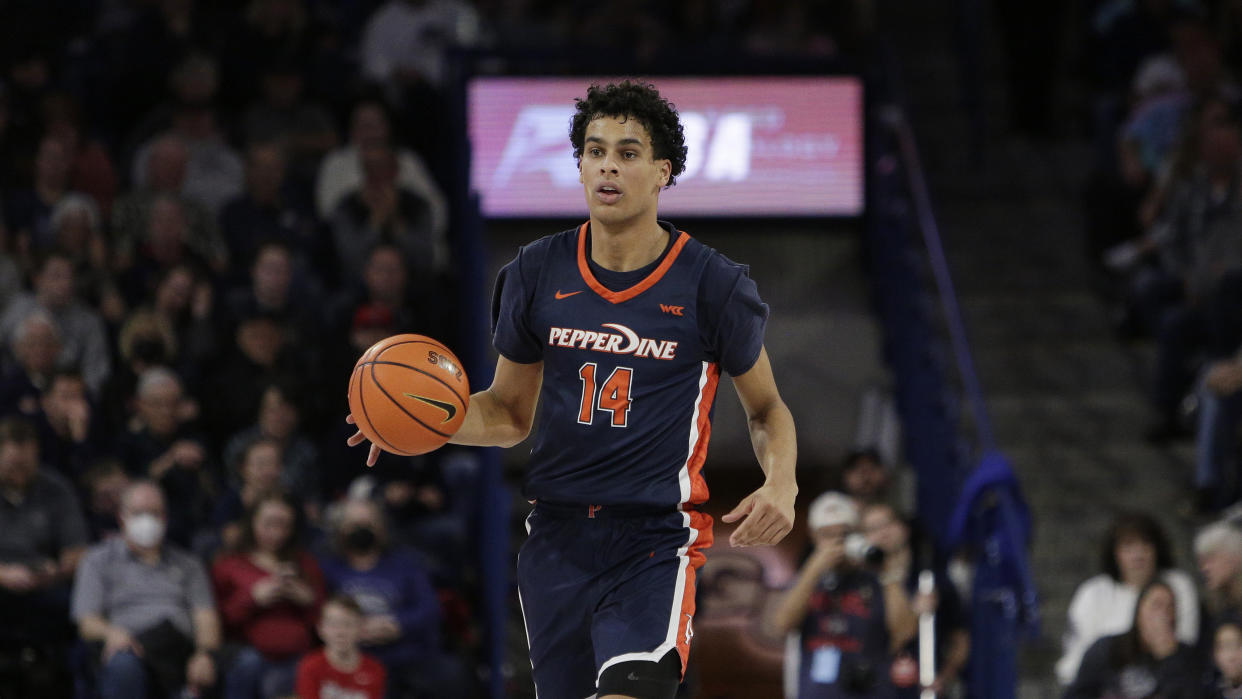 Jevon Porter played the past two seasons with Pepperdine, averaging 13.8 points, 6.7 rebounds and 1.2 assists per game. (AP Photo/Young Kwak)