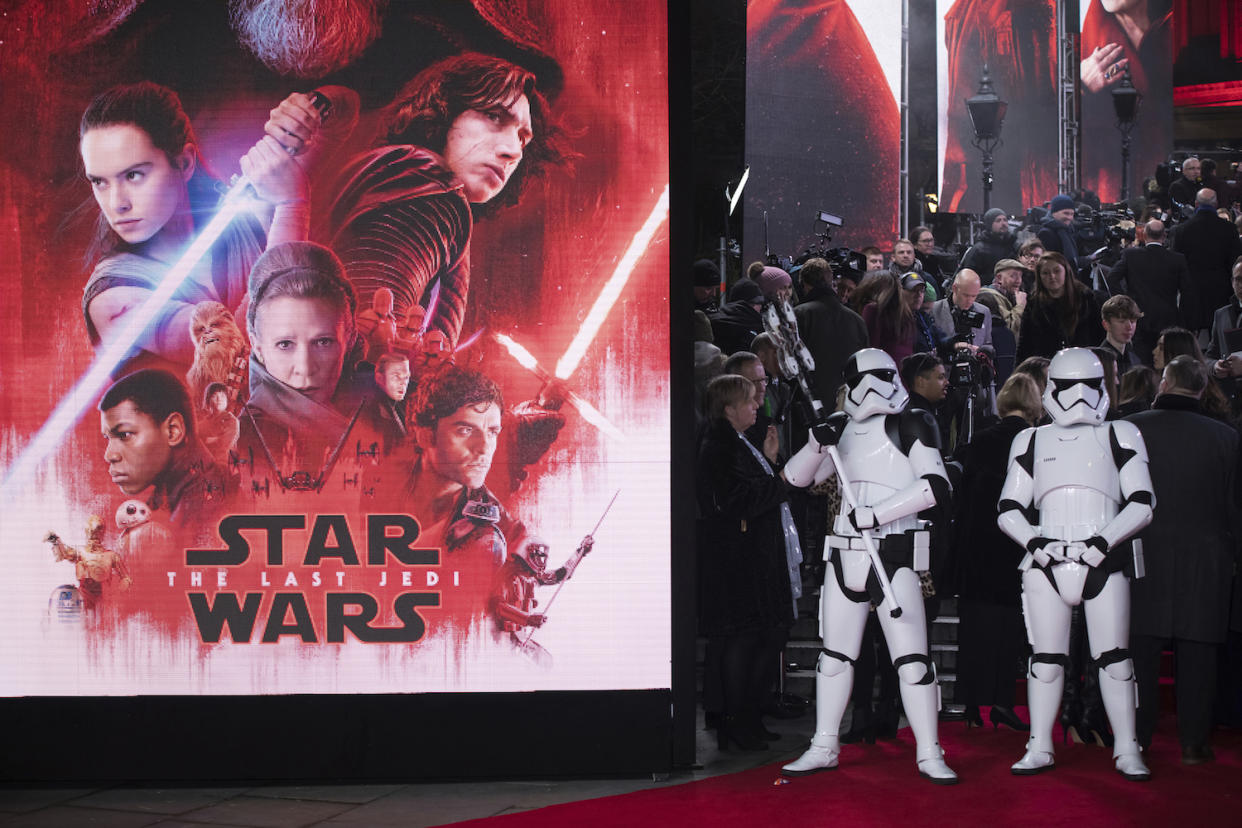 Der achte „Star Wars“-Film „Die letzten Jedi“ hat bereits mehr als eine Milliarde Euro eingespielt. (Bild: AP Photo)
