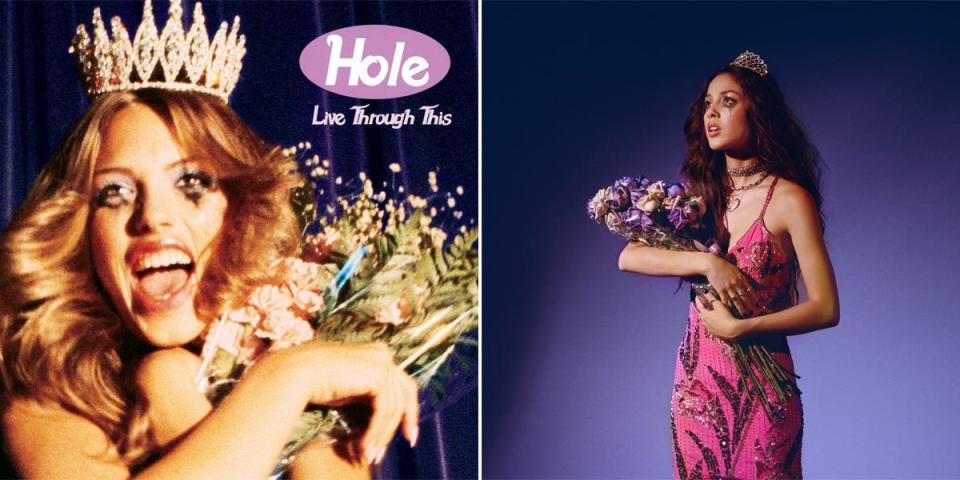 Hole's "Live Through This" and Olivia Rodrigo's recent prom-themed photoshoot.