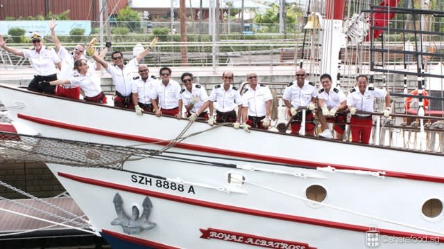 Crew on board Royal Albatross bids goodbye to guests