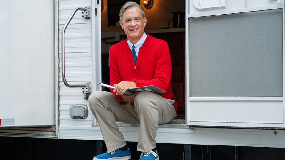 Two-time Oscar®-winner Tom Hanks portrays one of America’s most cherished icons, Mister Rogers, on the set of TriStar Pictures’ Untitled Mr. Rogers / Tom Hanks Project. Photo Credit: Lacey Terrell