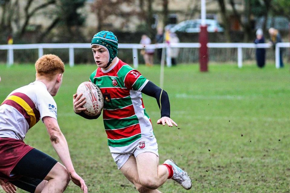 Huddersfield v Warrington Rugby Club under 15s <i>(Image: Keane Hoyes)</i>